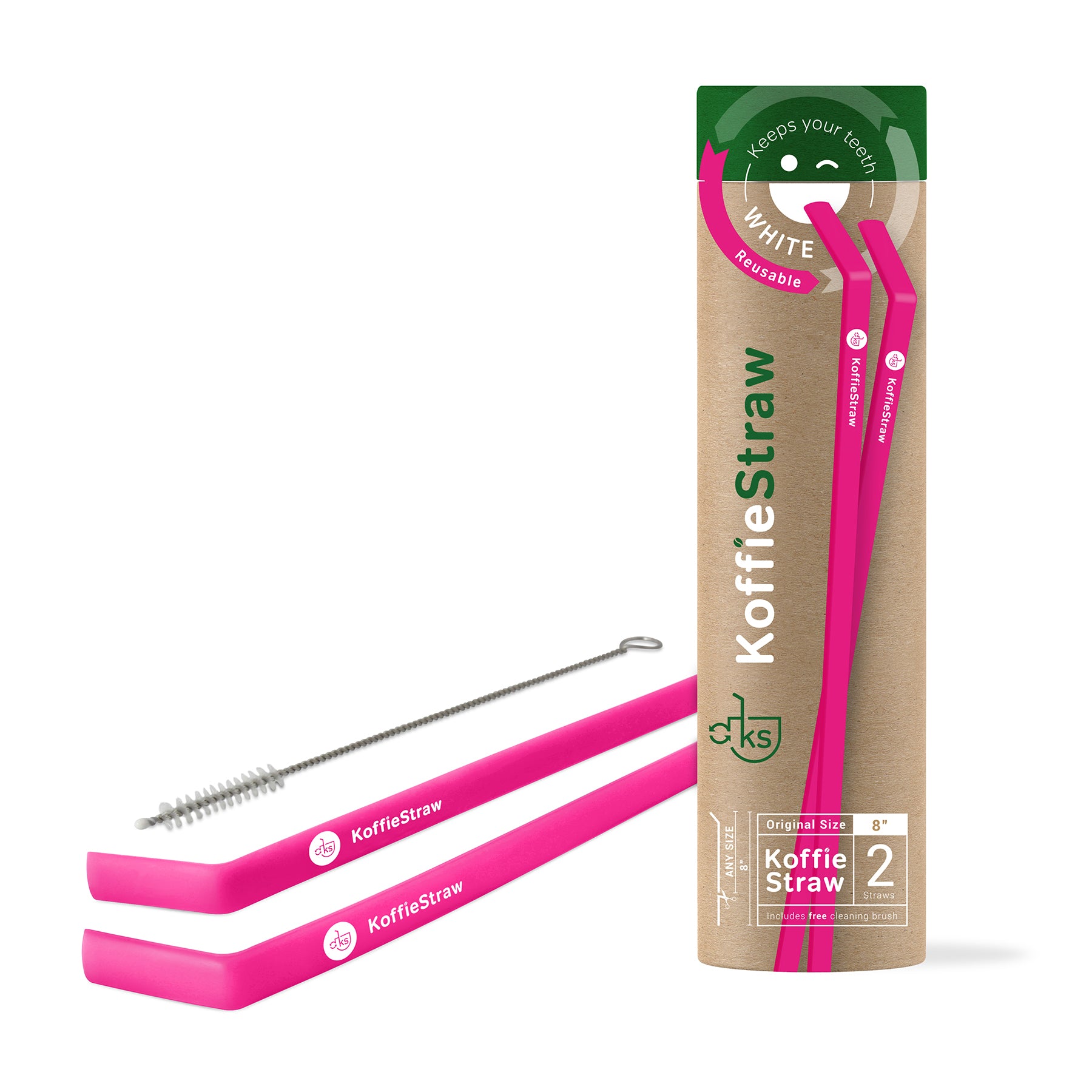 Pink Reusable Straw 