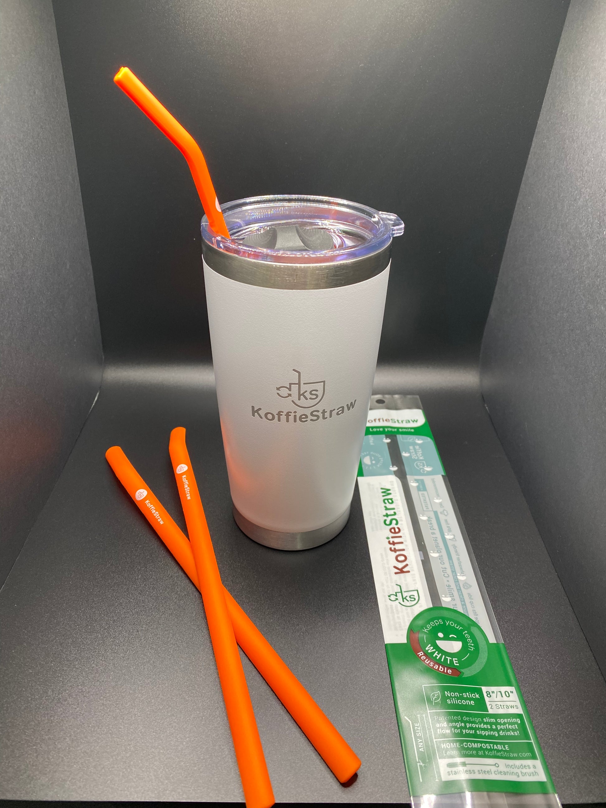 Straws And Brushes Set, Reusable Silicone Straws Including Large